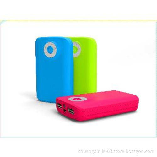 mini portable power banks with LED torch iphone and dual outputs